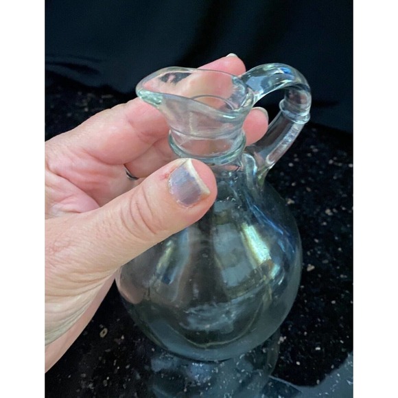 Vintage Clear Glass Syrup Bottle - Picture 5 of 12